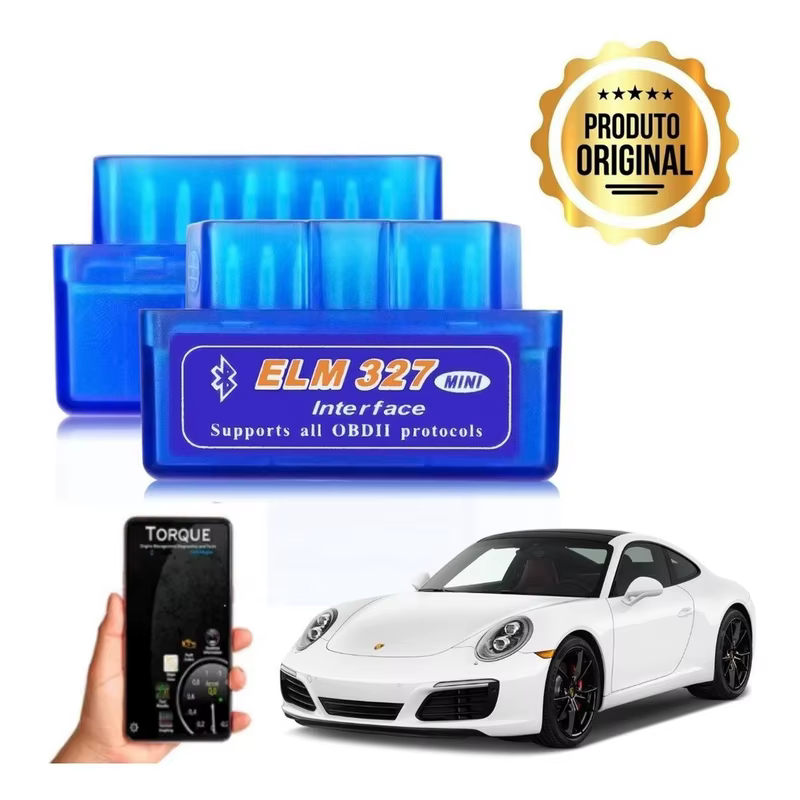 Scanner OBD2 Bluetooth EML 327 para Android Mini Automotivo Diagnóstico Sem Fio para Carros