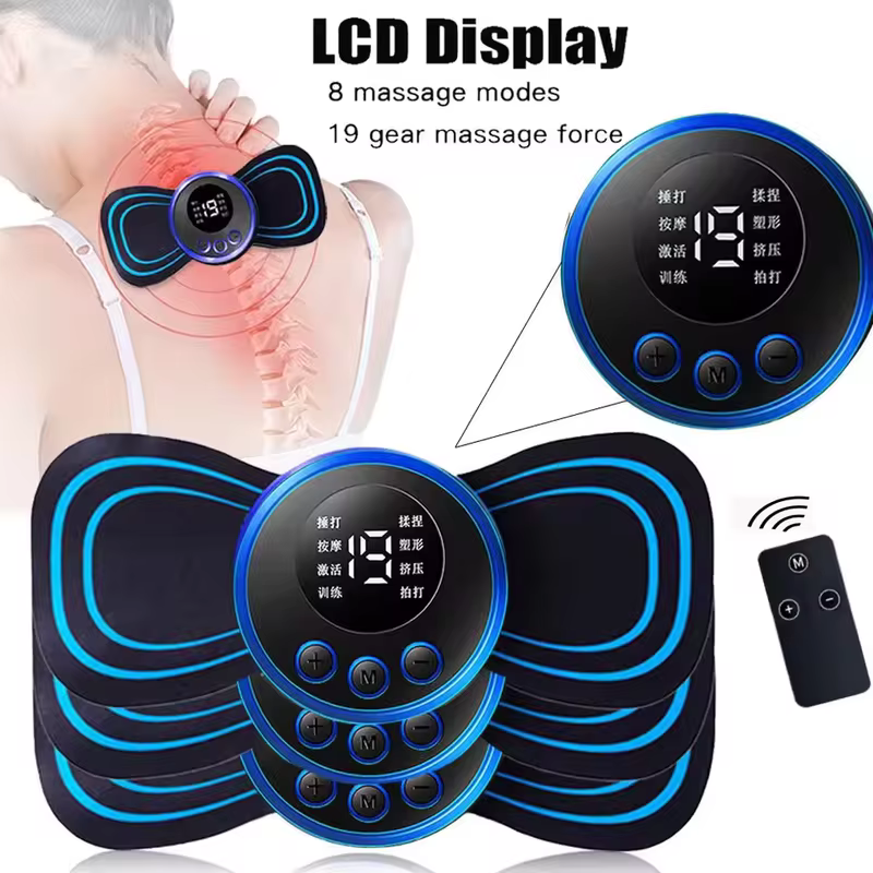Eletrodos de Gel para Massageador de Pescoço, Acessórios de Reposição para Estimulador Muscular, Adesivos para Treinador e Exercitador