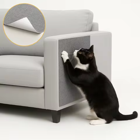 Arranhador Adesivo para Gato Protetor para Sofá e Cama Box - Carpete Premium
