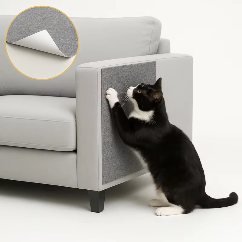 Arranhador Adesivo para Gato Protetor para Sofá e Cama Box - Carpete Premium