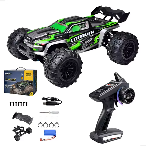 Carrinho de Controle Remoto RC 1:16 Off-Road 30km/h - Monster Truck de Alta Velocidade, Presente para Adolescentes 14+