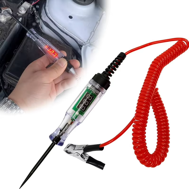 Testador de Voltagem Automotivo 3V-12V com Caneta de Diagnóstico para Carros, Caminhões e Motos