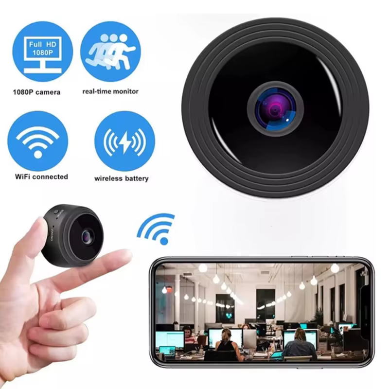 Conjunto de Vigilância com 4 Câmeras HD e Conexão via App, Presente de Segurança Moderno para Proteção Residencial e Comercial