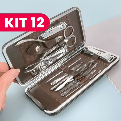 Estojo Completo de Manicure com Ferramentas Profissionais para Unhas, Presente Ideal para Casa e Viagem