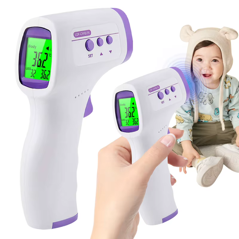 Pistola Térmica Digital Infravermelha Leitura Instantânea na Testa ou em Objetos Ideal para Família e Viagens