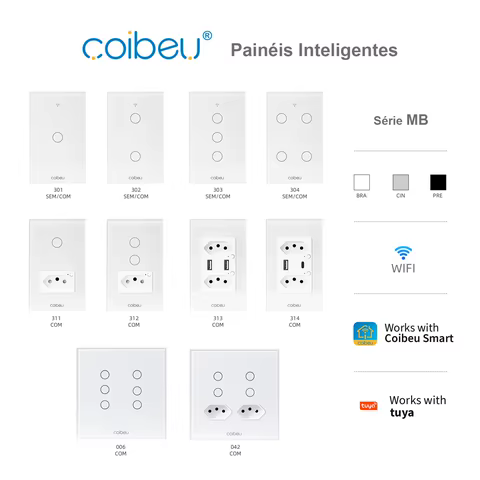 Interruptor WiFi Inteligente 1 Gang Vidro Temperado 16A Controle por Voz Alexa Google Home App Smart Life Necessita Neutro