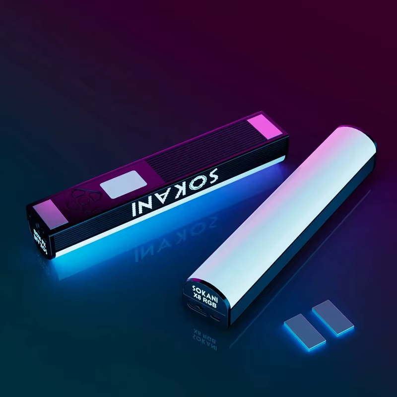 【DO BRASIL】Sokani X8 bastao rgb led studio LED Video Light Handheld Tube Wand CTT Fotografia Iluminação com 3600mAh Bateria APP Controle