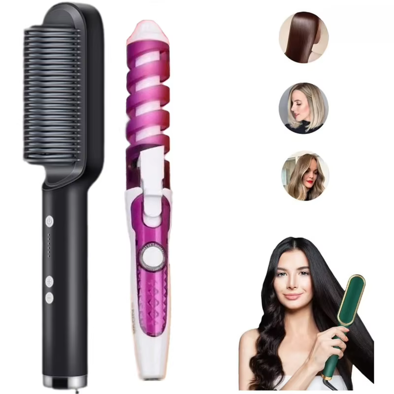 Modelador de cachos profissional, aquecimento rápido em 30s, design de salão, leve e seguro para ondas e cachos perfeitos