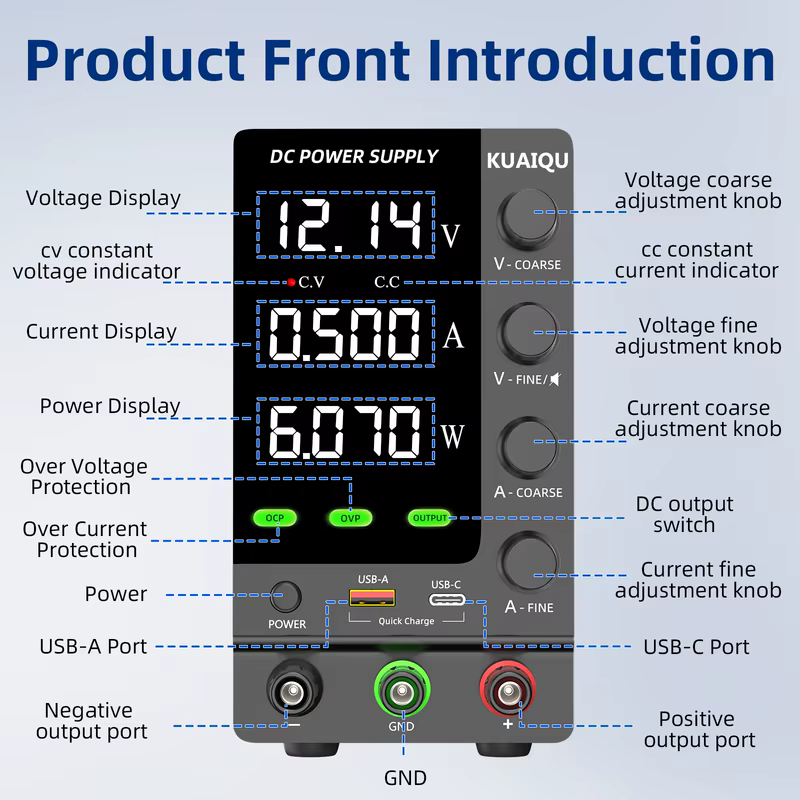 Fornecimento de energia KUAIQU DC 30V 10A, fornecimento de energia de escritório ajustado 30V 5A 60V 120V 3A, SPS-C3010, com saída de interruptor, enviado para o Brasil, isento de impostos, AC 110V ou AC 220V