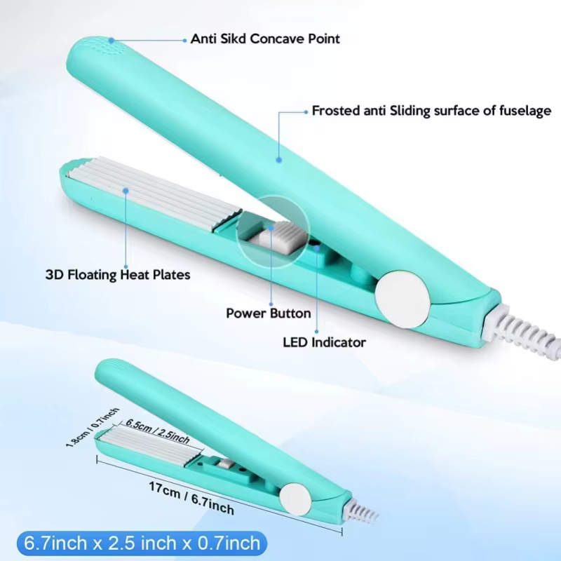 Novo Modelador de Cabelo Mini, Chapinha de Cerâmica para Alisamento e Modelagem, Ferramenta para Cabelo e Barba