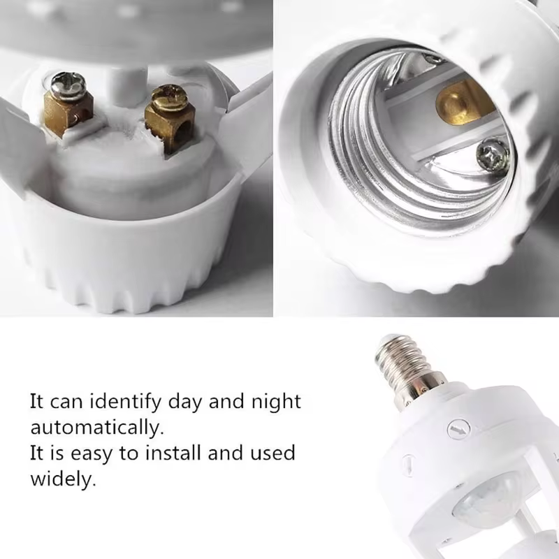 KIT Sensor De Presença Com linterna led alta potencia Fotocélula Para Lâmpada Soquete decoración hogar Entrega gratuita