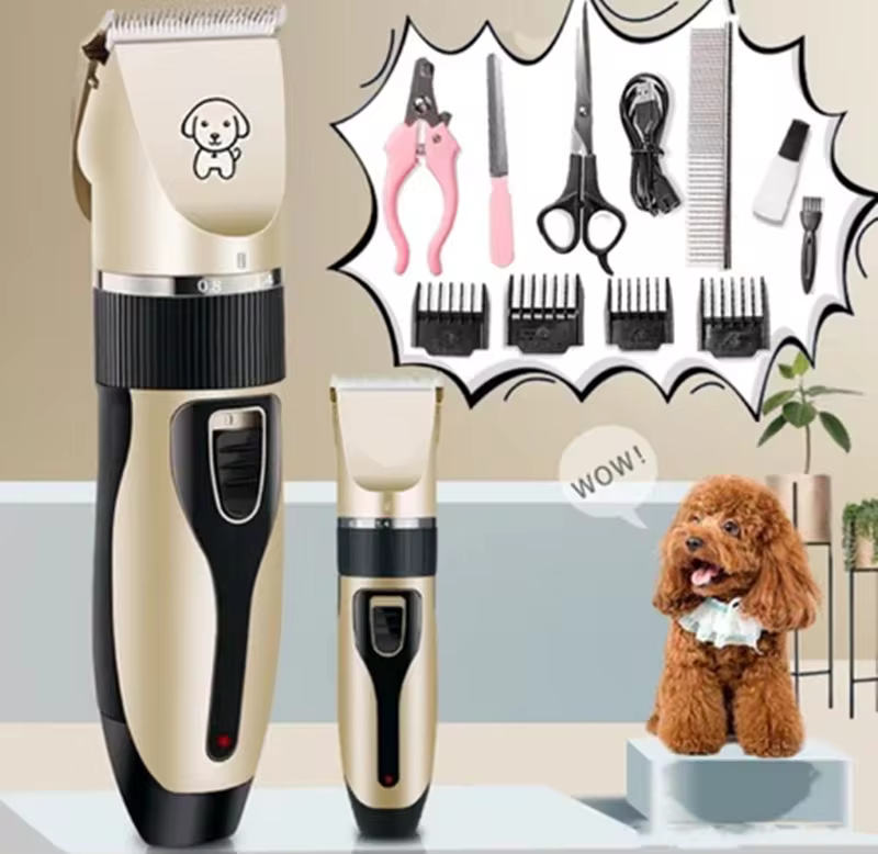 Máquina de Tosa Elétrica para Cães e Gatos, Aparador de Pelos para Animais de Estimação, Lâmina de Cerâmica, Acessórios para Gatos, Carregamento Sem Fio, Brasil