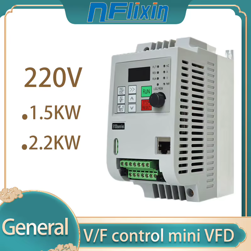 220v 1.5kw/2.2kw/4kw 2hp/3hp/5.5hp econômico mini vfd conversor de frequência variável para inversor de controle de velocidade do motor
