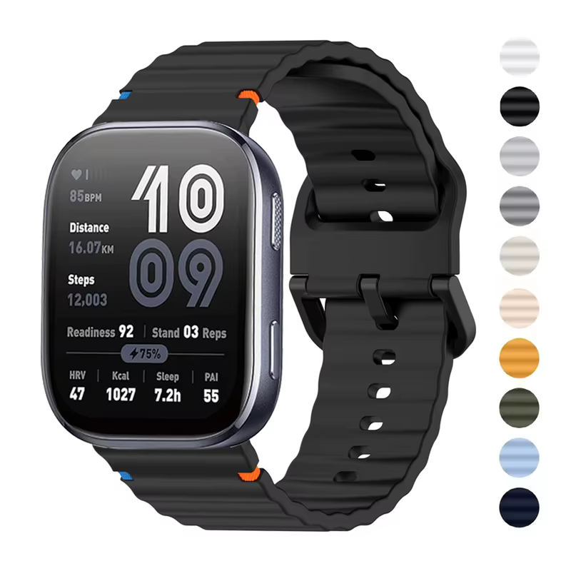 Pulseiras de 20mm/22mm compatíveis com Amazfit Bip 6/5/Max, GTR 3/4 Pro, GTS 3/4 Mini/Balance 2 e Active 2/Max, Modelo Esportivo