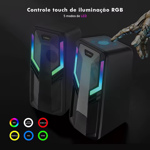 RGB, Caixa de som， Caixa de som Para Pc， Soundbar， Pc， Caixa de som Pc， Caixa som， Sound Bar Para Pc， Karaoke， Coibeu