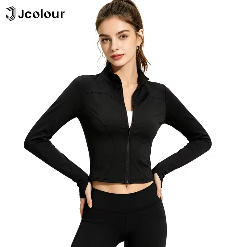 Jcolour Jaqueta Feminina UV Slim para Yoga e Ciclismo com Proteção UV50+