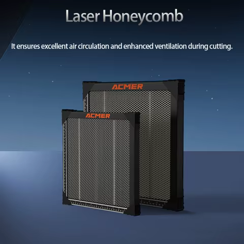ACMER 500*500mm Mesa de painel de favo de mel Máquina de gravação e afiação a laser Painel de favo de mel Mesa de corte de cama 300*300mm