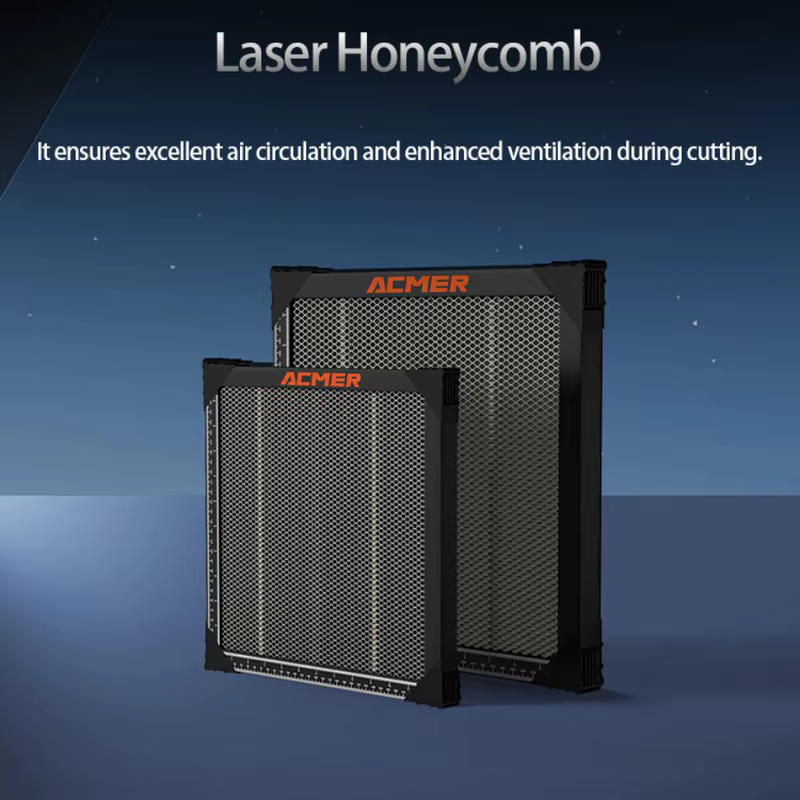 ACMER 500*500mm Mesa de painel de favo de mel Máquina de gravação e afiação a laser Painel de favo de mel Mesa de corte de cama 300*300mm