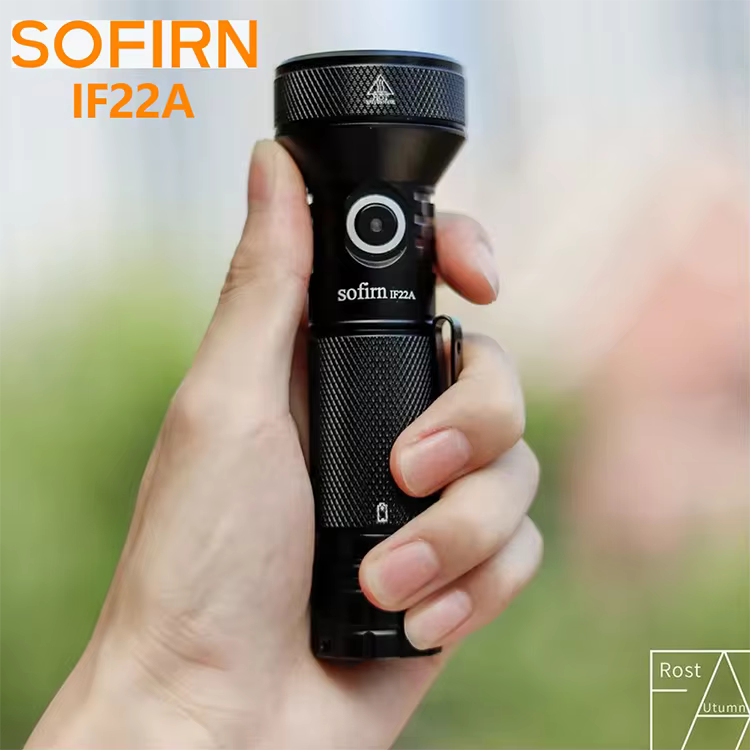 Lanterna LED Recarregável SOFIRN IF22A TIR Optics 2100lm, Potente Luz EDC com USB-C, Lanterna para Atividades ao Ar Livre e Pesca
