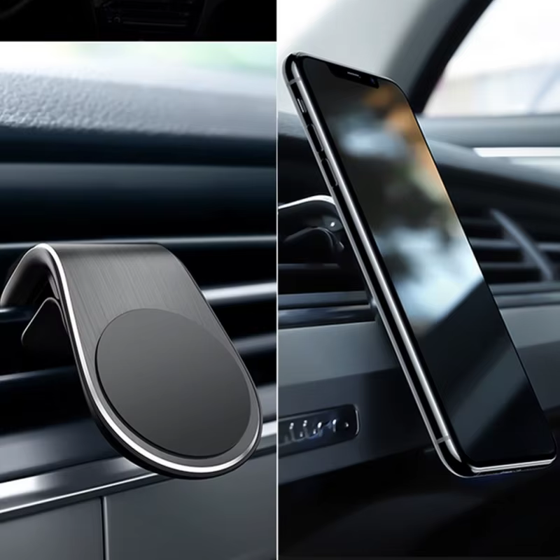 Suporte Magnético Automotivo com Base Estável e Ímã Forte, Ideal para Navegação e Chamadas Seguras no Carro