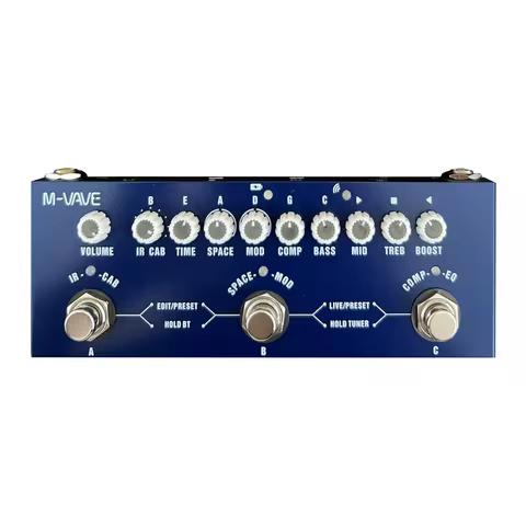 M-vave cubo bebê recarregável multi efeitos pedal para baixo elétrico gravação de guitarra função interface de áudio pedal cuvave