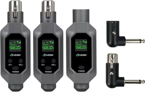 Conversor de Microfone Sem Fio VEDO, Transmissor e Receptor de Microfone XLR para Mixer de Áudio de Microfone Dinâmico