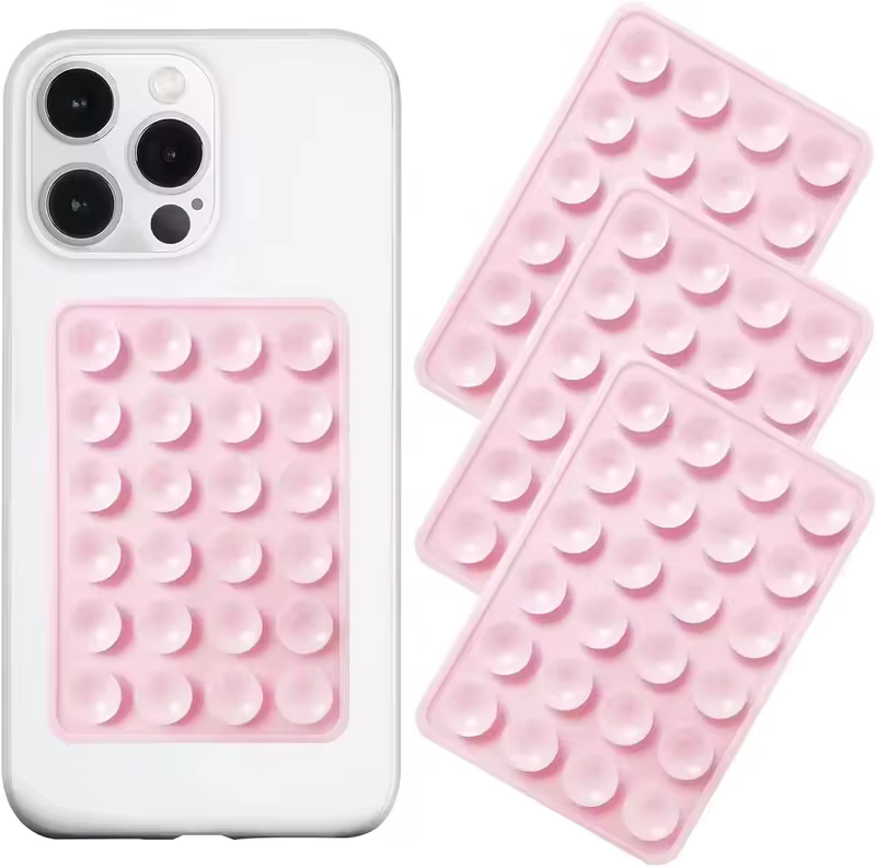 Suporte de Telefone com Sucção de Silicone para o Brasil, Suporte Antiderrapante para Celular, Suporte de Forte Aderência para Selfies e Vídeos