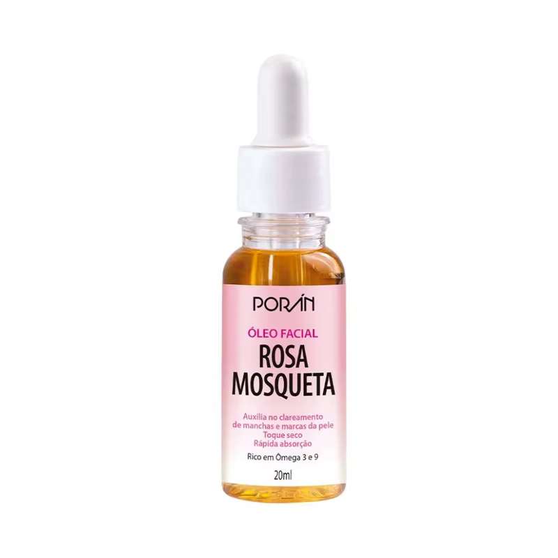 Óleo Facial Rosa Mosqueta Vegano Porán 20ml