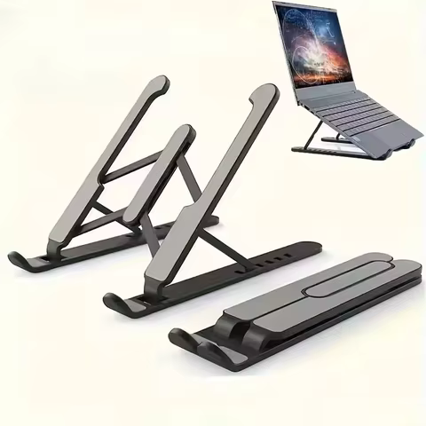 Suporte Dobrável para Laptop, Base Portátil para Notebook